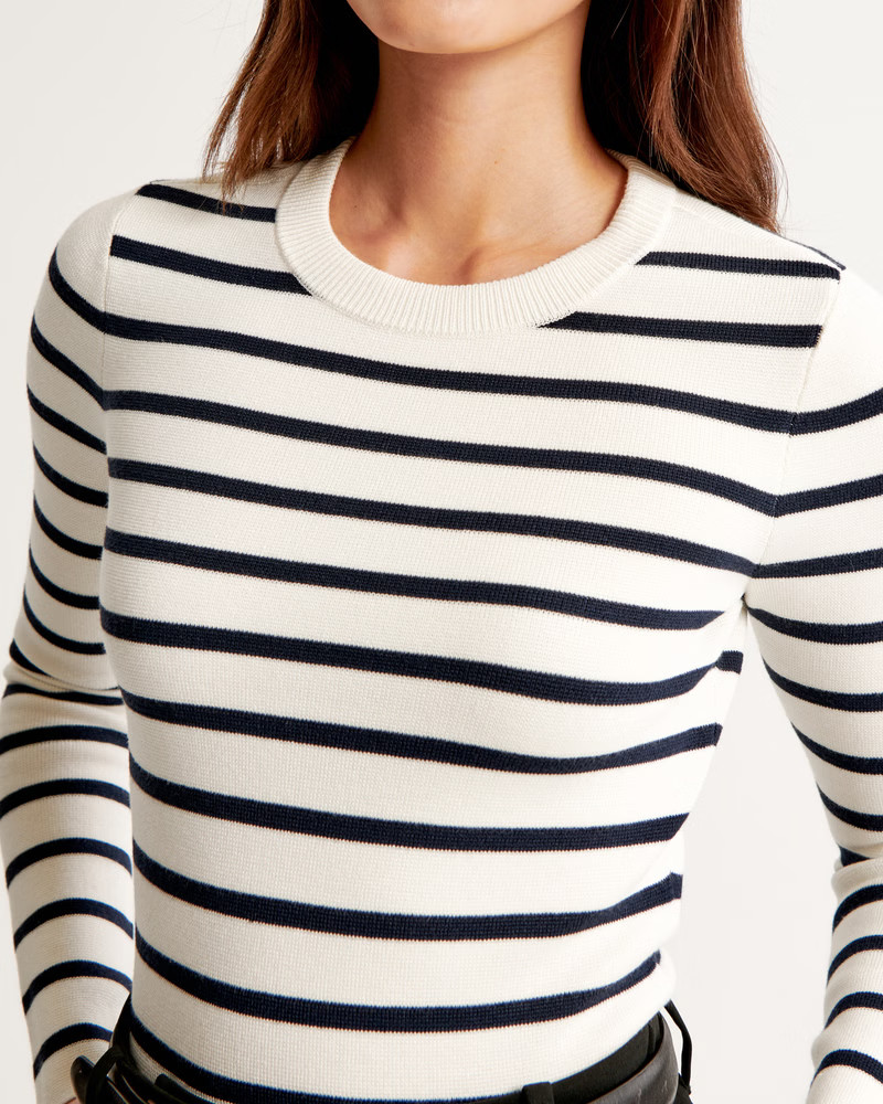 Slim Crew Sweater Top | Abercrombie & Fitch (US)