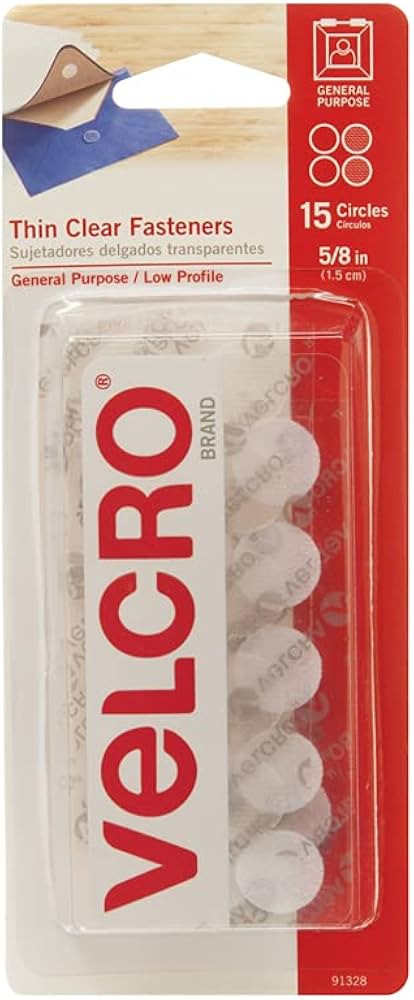 VELCRO Brand - Thin Clear Fasteners | General Purpose/ Low Profile | Perfect for Home, Classroom ... | Amazon (US)