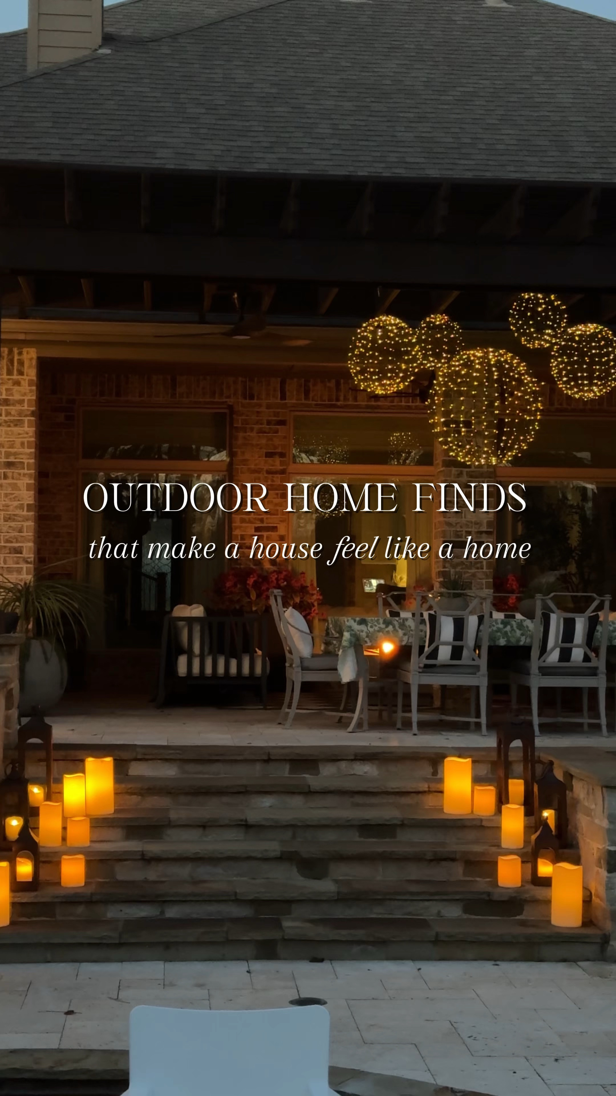 Outdoor home finds that make your space feel extra cozy from Grandin Road!✨ From 3D lighted spheres that we have had for years to ultra-realistic faux plants, these pieces have totally transformed our outdoor space. Add in copper lanterns, outdoor candles, and durable pillows for the perfect warm and inviting vibe!  #GrandinRoadPartner #GrandinRoad

#LTKHome #LTKFamily #LTKStyleTip
