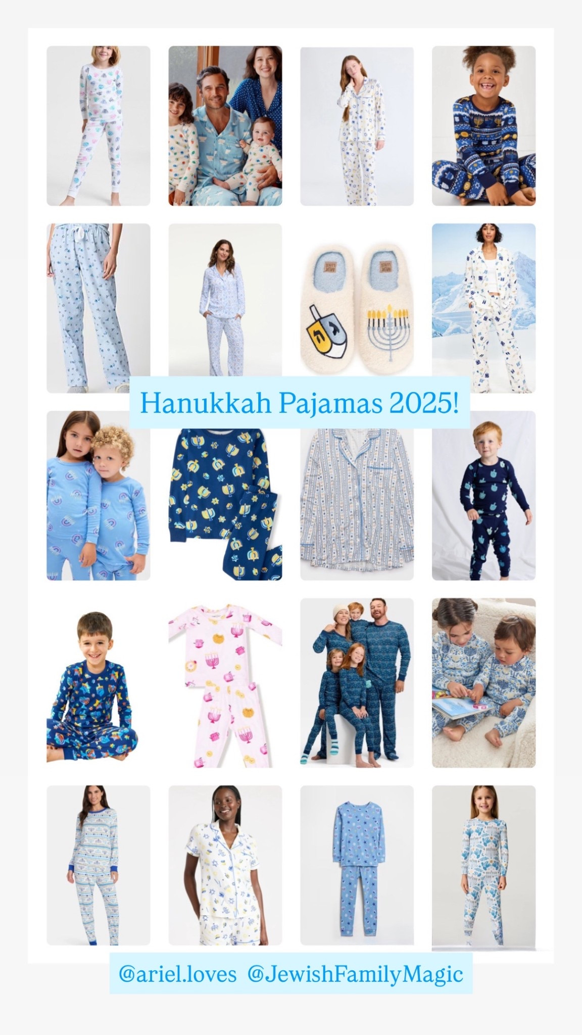 Shop my favorite Hanukkah pajamas for the whole family!