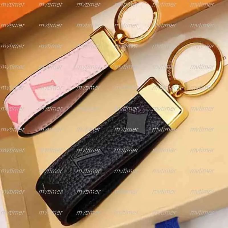 Leather Keychain High Quality Key Ring Luxury Designer Key Chain Cute Pink Safety Accessories for... | DHGate