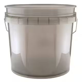 Leaktite 3.5 Gal. Translucent Gray Bucket-003GHTGY - The Home Depot | The Home Depot