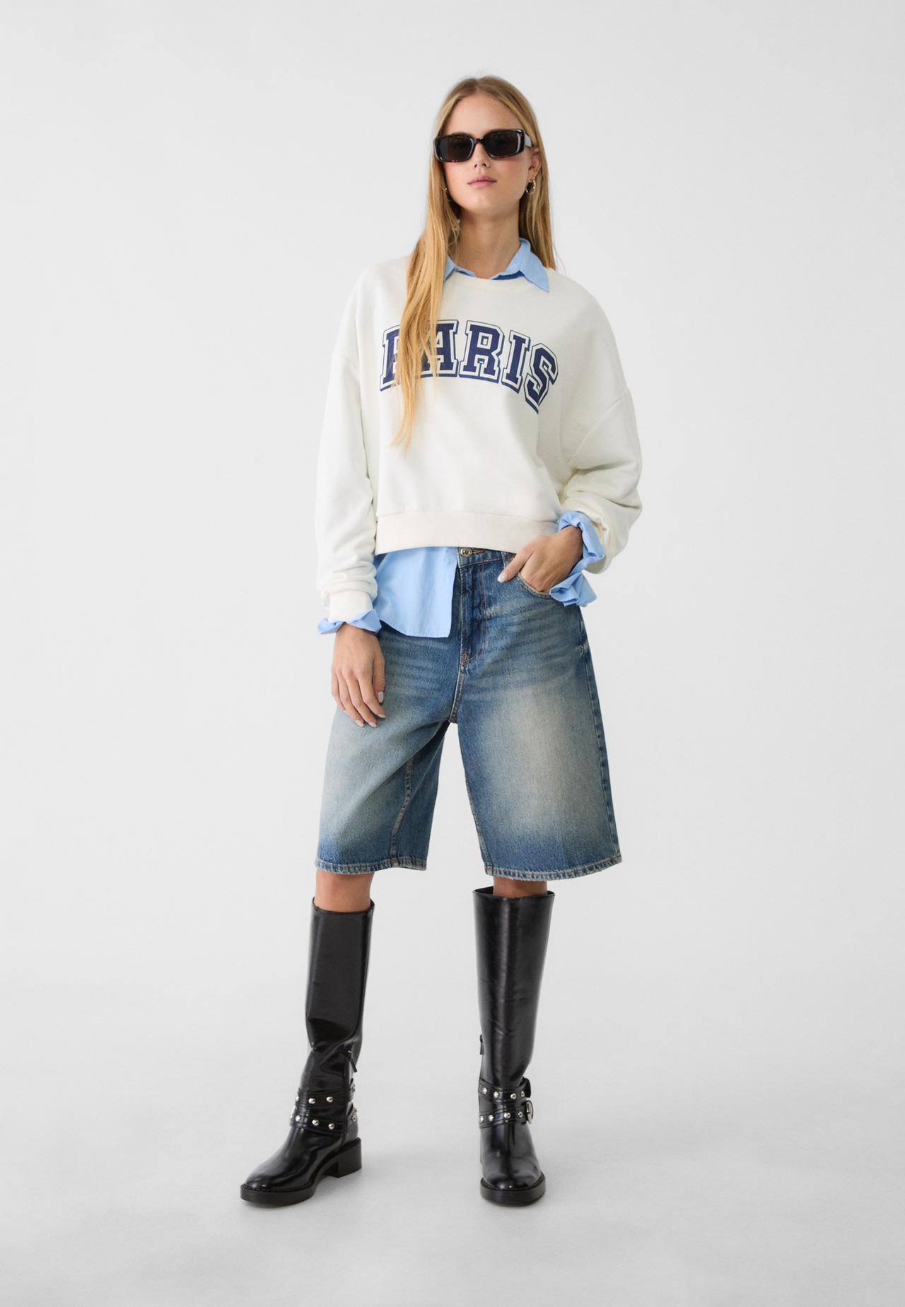 D95 Bermuda jorts | Stradivarius (NL)