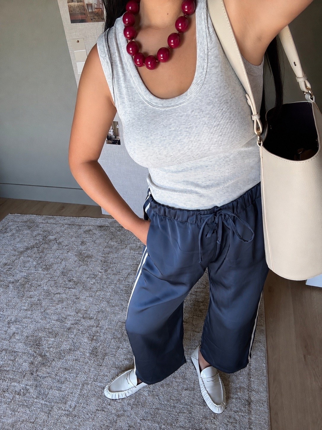 4th of July outfit inspo! Loving these track pants and found my new favorite necklace brand on AMAZON!! it’s giving bauble bar but on a serious budget!! 

Pants: medium petite 
Tank: medium 

#4thofjuly #outfitinspo #fashionfinds #outfitoftheday #momoutfit

#LTKSeasonal #LTKootd