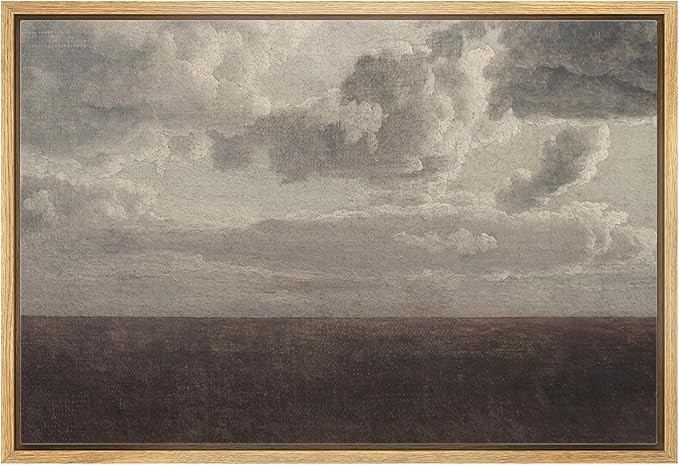 wall26 Framed Canvas Print Wall Art Pastel Storm Cloud Landscape Nature Wilderness Illustrations ... | Amazon (US)