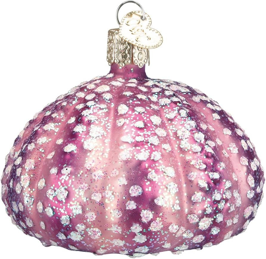 Old World Christmas Ornaments Purple Sea Urchin Glass Blown Ornaments for Christmas Tree | Amazon (US)