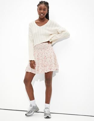 AE Cropped V-Neck Sweater | American Eagle Outfitters (US & CA)