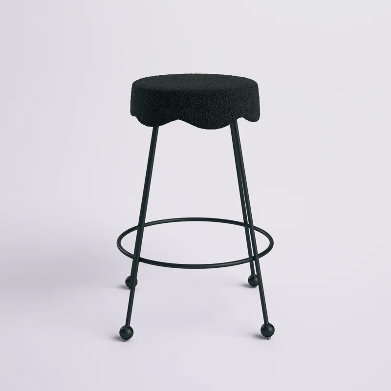Ayviana Upholstered 26'' Counter Stool with Metal Frame | Wayfair North America