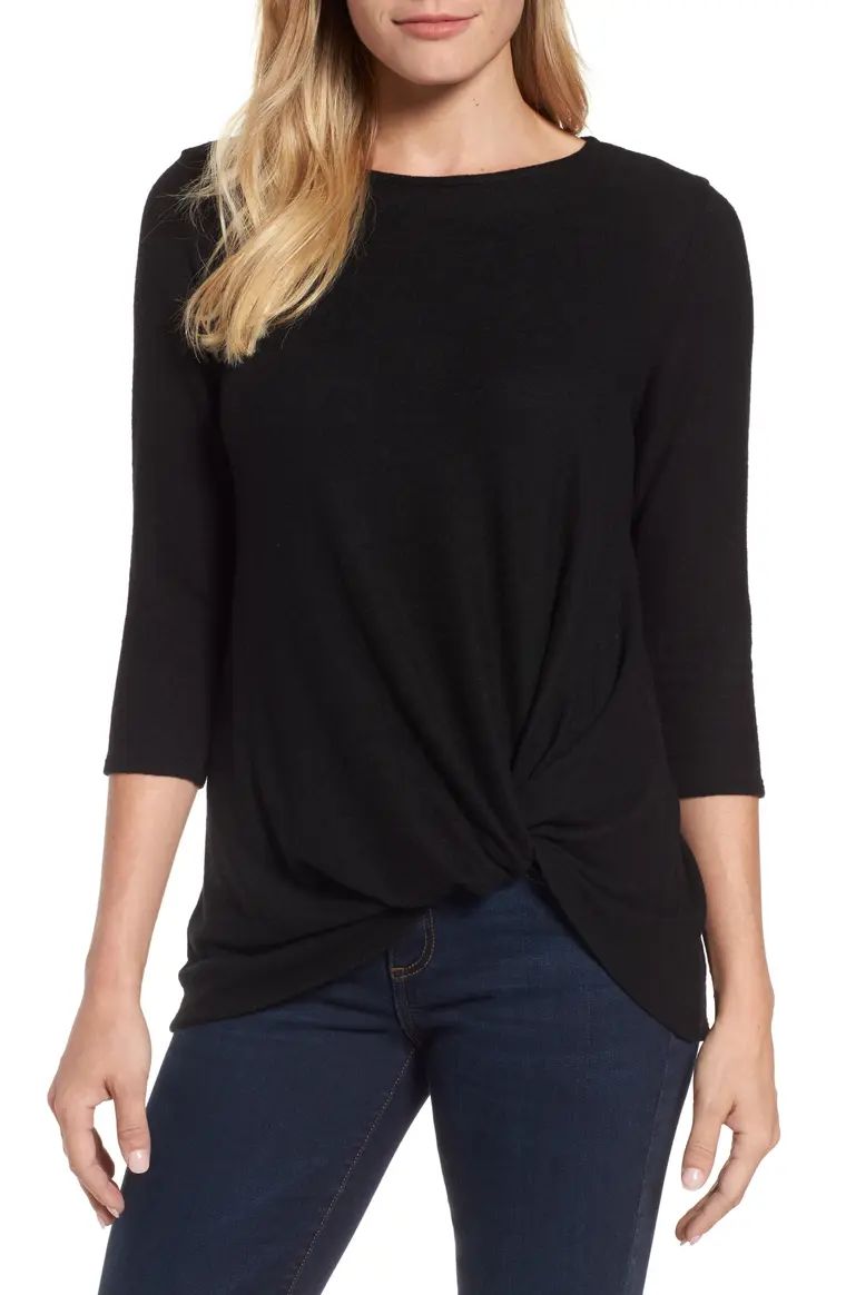Cozy Twist Front Pullover | Nordstrom