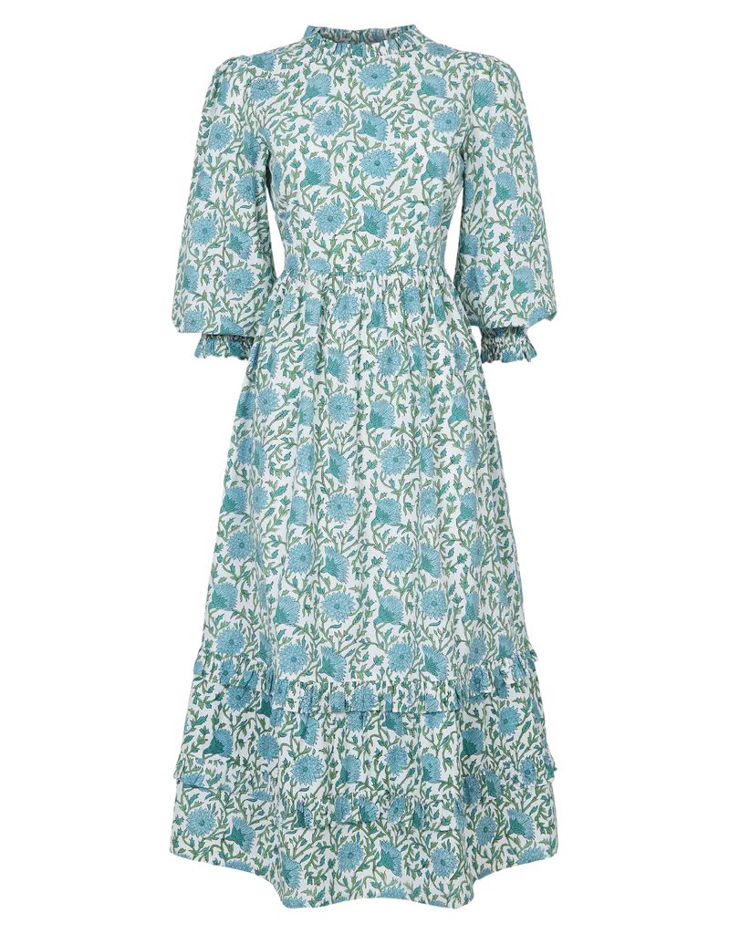 Sage Camellia Petworth Dress | Over The Moon