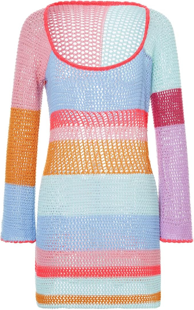 Tie-Dyed Straps Halter Dresses for Women Backless Bodycon Mini Skirts Vintage Y2K Fashion Clubwea... | Amazon (US)