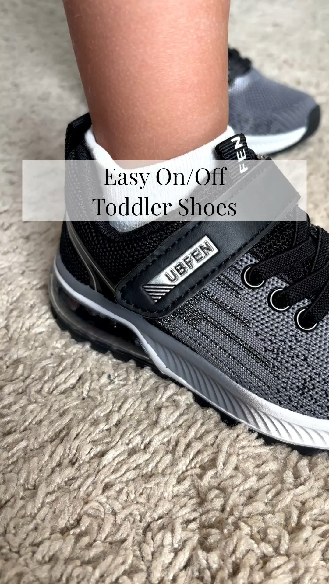 These toddler shoes are the best I’ve bought…hands down.

Loveee the style, no laces to tie 👏🏼, love how easy it is to put on and take off these shoes over a toddlers fat pad 🤣 IYKYK, and now (with the Velcro strap!) my 4.5 year old can quickly put on his own shoes and take them off himself! MOM WIN!! 🏆 

Thousands of reviews to back the quality on these but 
• The fabric, stitching and soles are great quality and well made
• The easy Velcro strap is perfection • The styles match any other popular name brand shoe BUT for cheaper! 🫶🏼

#LTKKids #LTKBaby #LTKmomlife