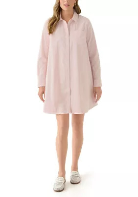 Crown & Ivy™Women's Long Sleeve A-Line Shirtdress | Belk