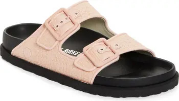 1774 BIRKENSTOCK Arizona Raffia Luxe Slide Sandal (Women) | Nordstrom | Nordstrom