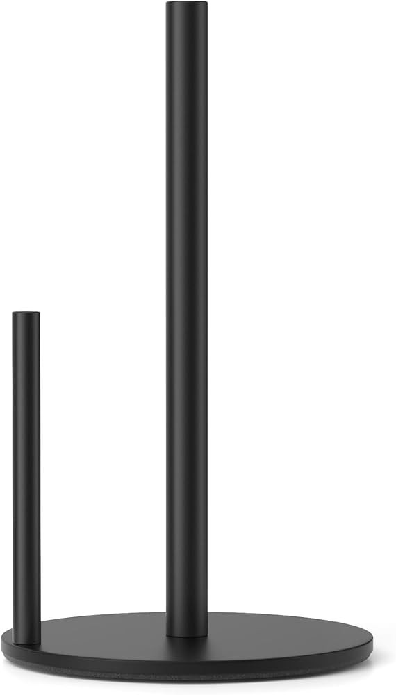 Paper Towel Holder Black, Premium Stainless Steel Kitchen Roll Dispenser, Countertop Roll Organiz... | Amazon (US)