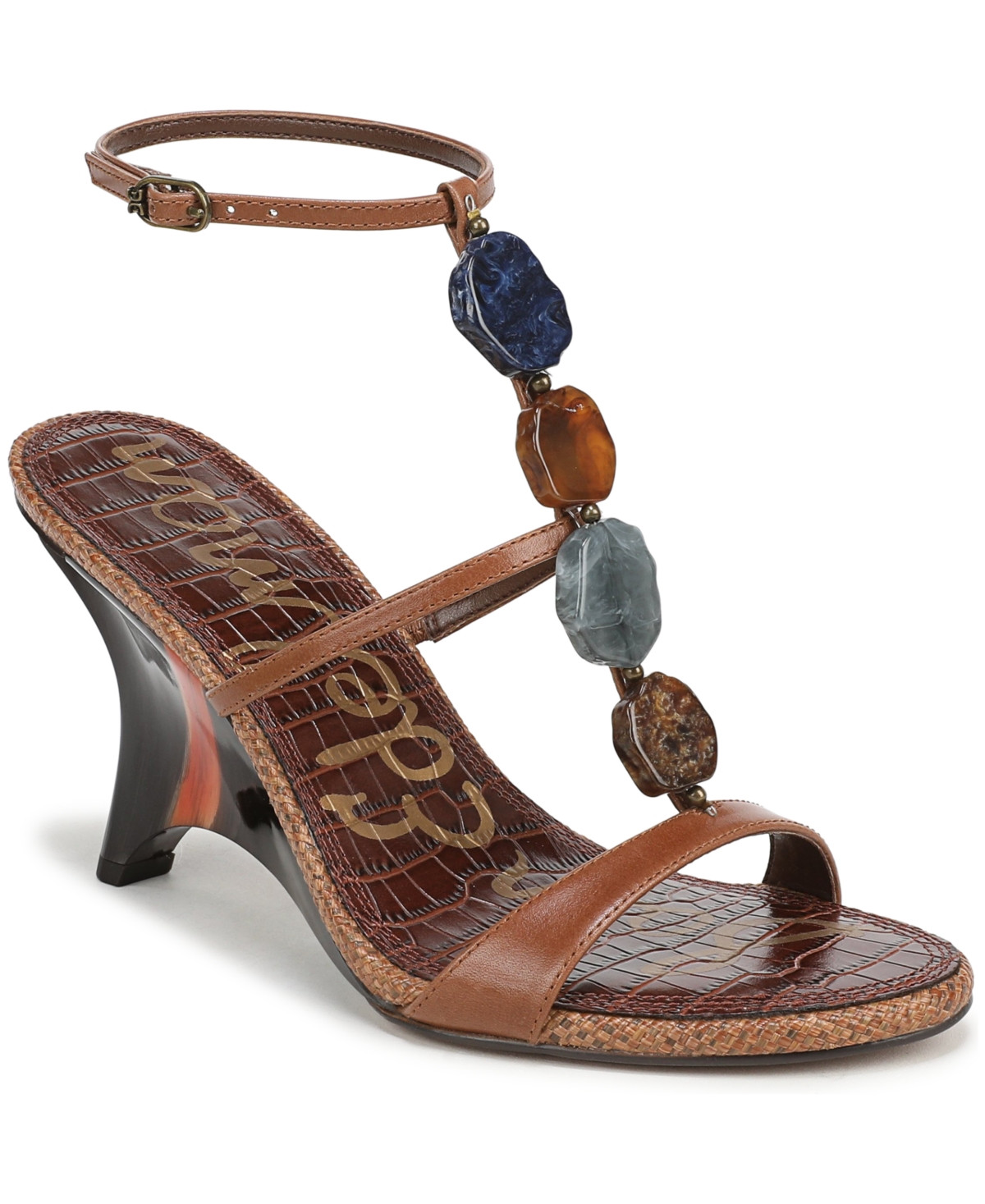 Sam Edelman Women's Massey Strappy Sandals - Rich Cognac | Macy's