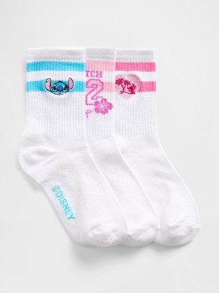 Lilo & Stitch Kids Crew Socks (3-Pack) | Gap (US)