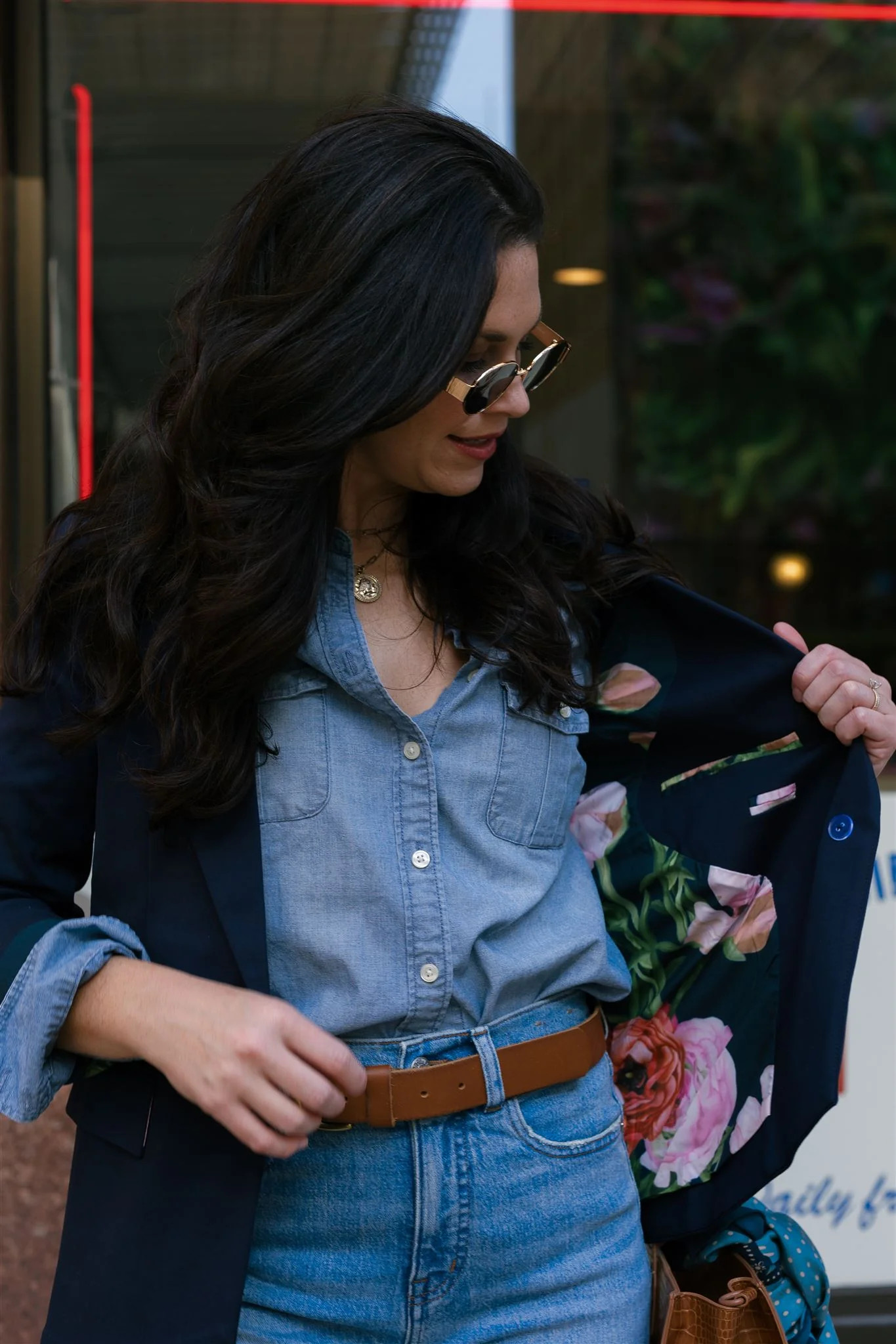 Navy Blue Women's Blazer | Real Inside Pockets | Women's Workwear | PWR WMN LLC