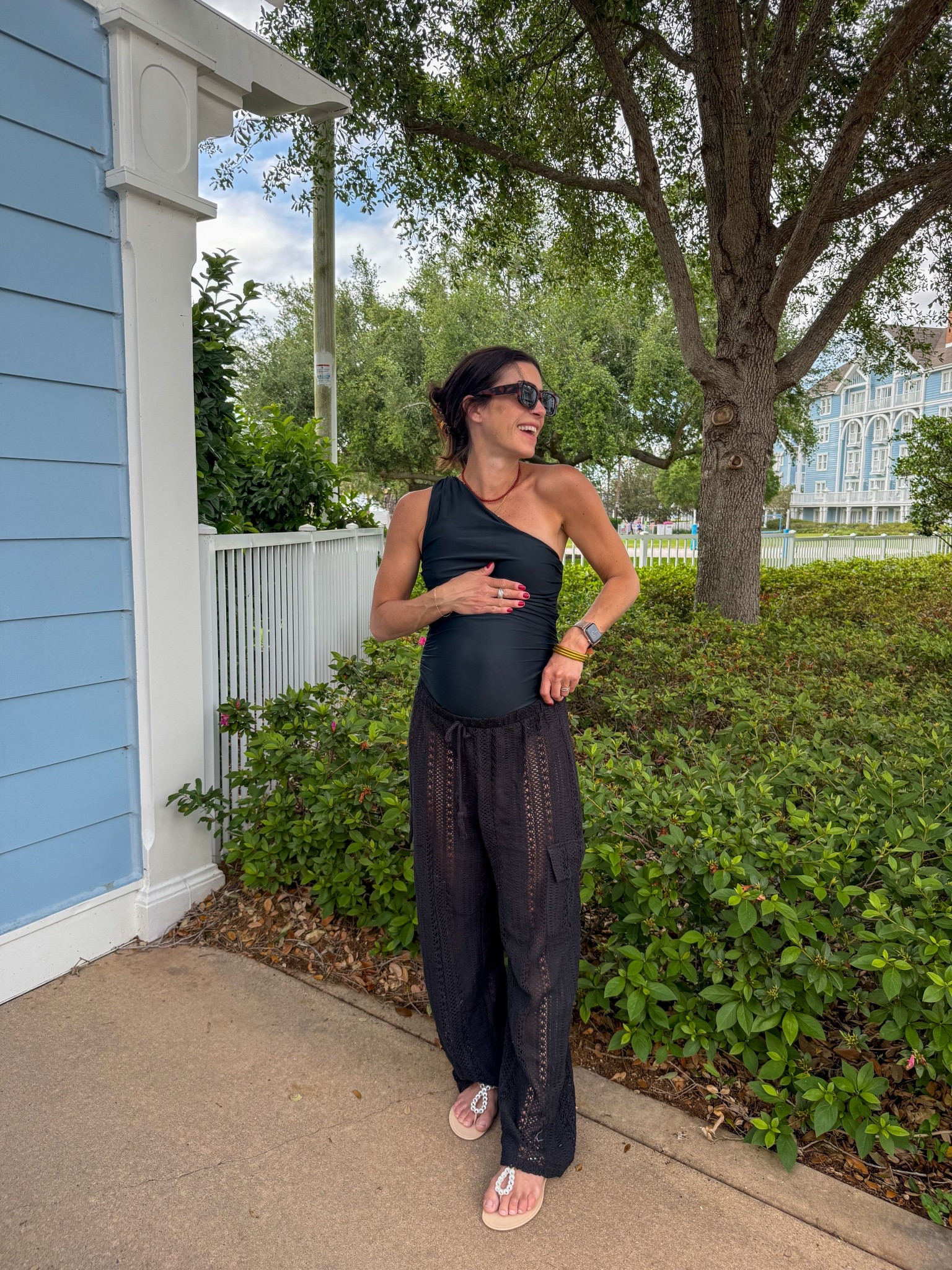 I did long torso and sized up to make the suit work for bump it’s under $20 orig over $100! Bump friendly 

#LTKBump #LTKSwim #LTKStyleTip