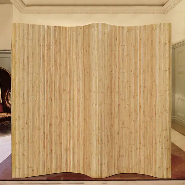 vidaXL Room Divider Bamboo 98.4"x65" Natural | Bed Bath & Beyond