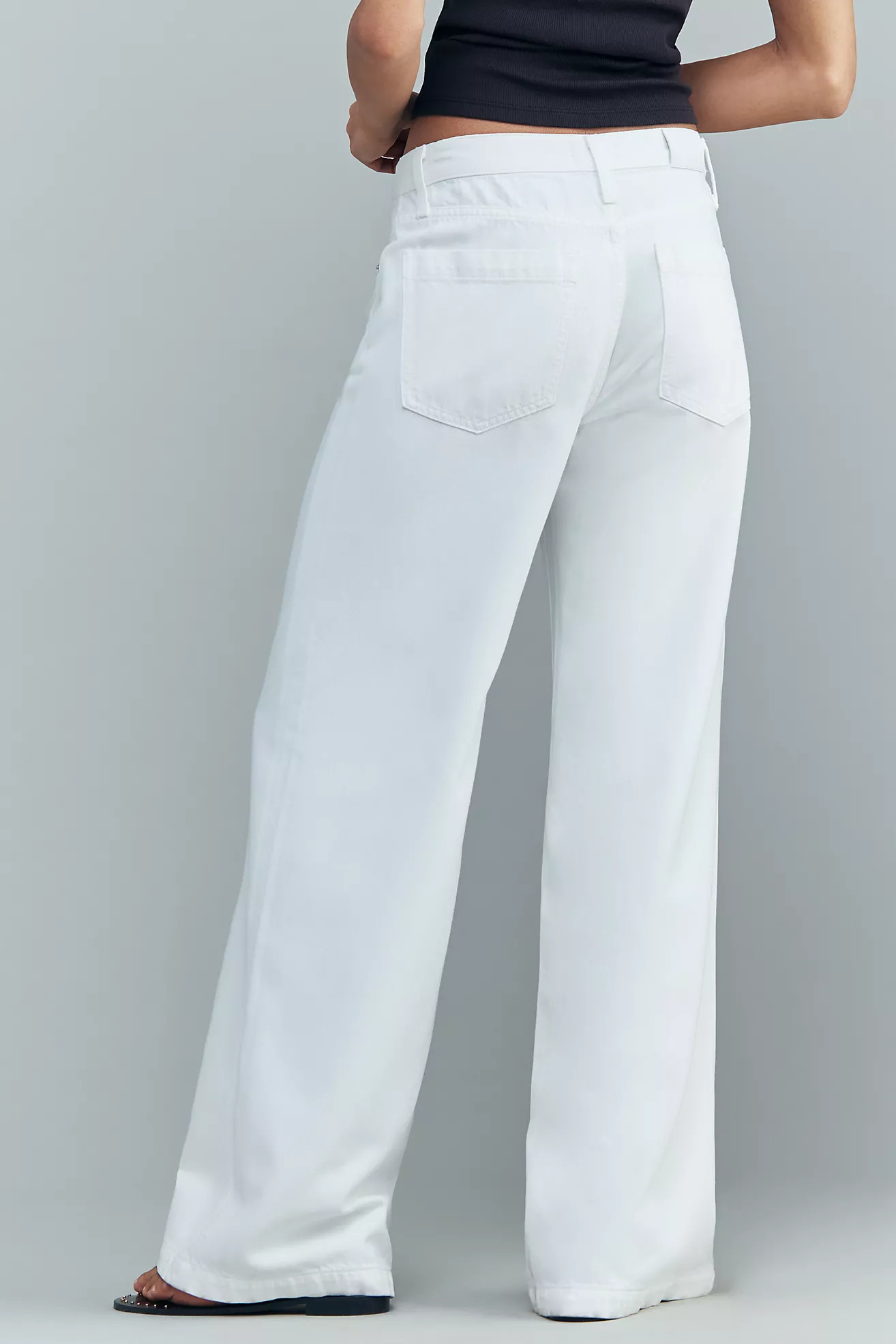 Pistola Jadyn High-Rise Drawstring Wide-Leg Jeans | Anthropologie (US)
