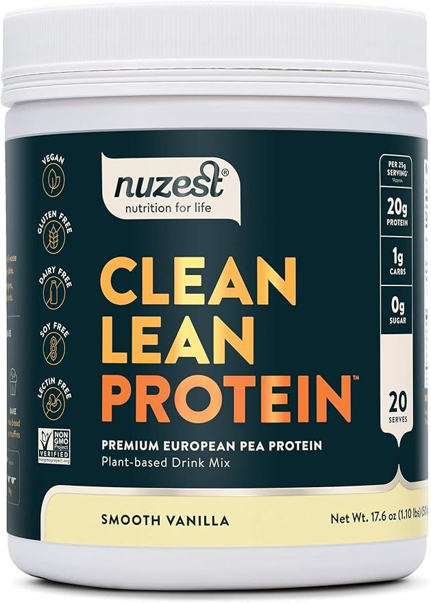 Smooth Vanilla Clean Lean Protein Nuzest - Premium Vegan Protein Powder, Plant Based Protein Powd... | Amazon (US)