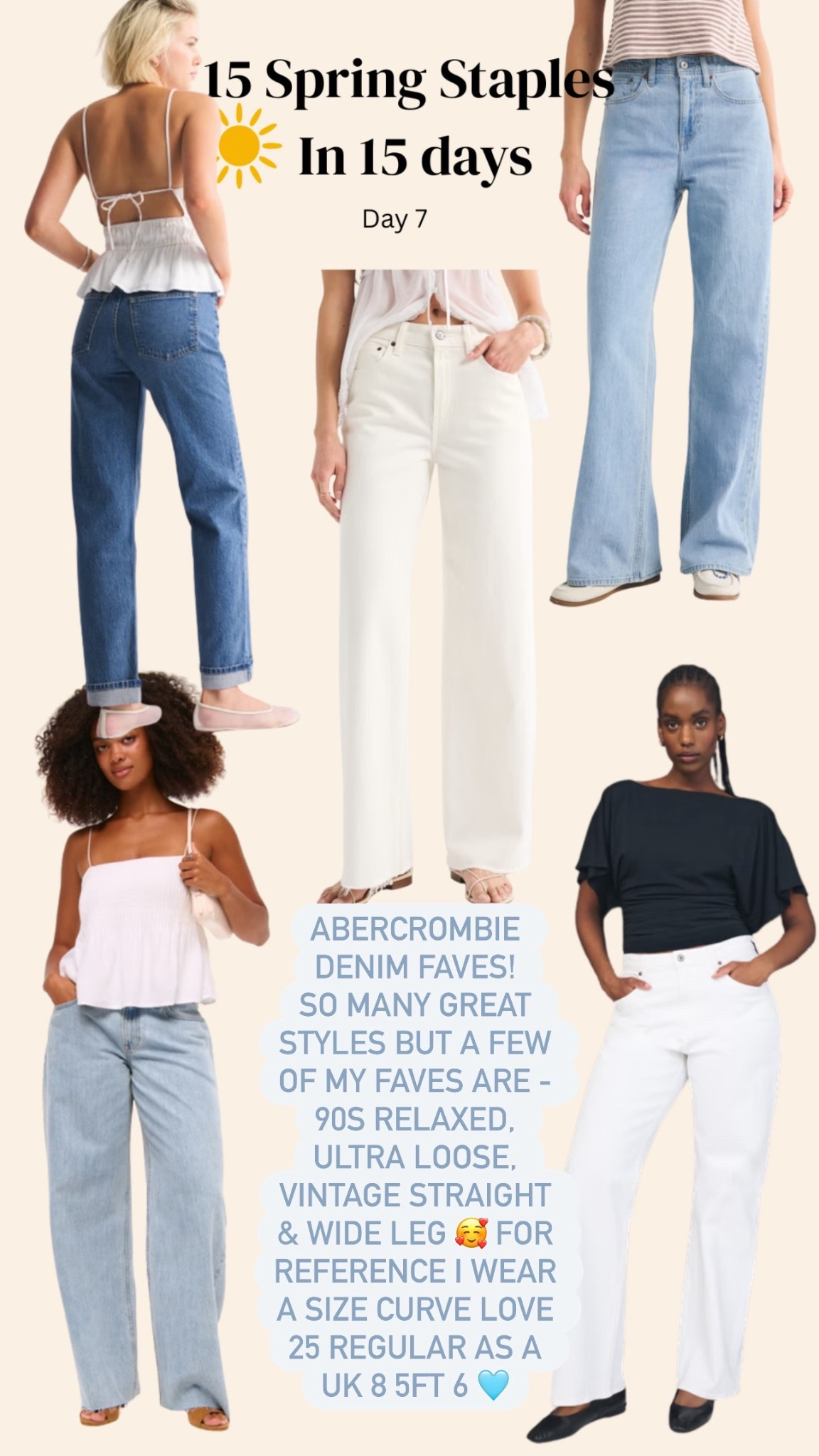 Day 7 of 15 Spring Staples in 15 Days - a great pair of denim jeans are a must! 👖 These are some of my fave styles & colours that I think will be perfect for Spring (& summer)🌞

#LTKspring