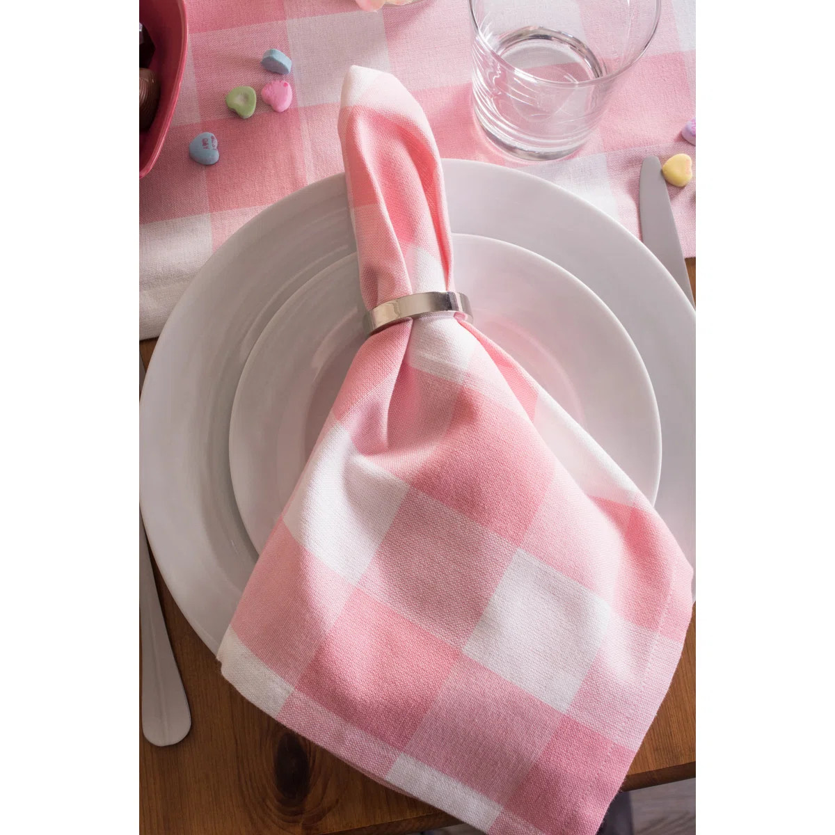 Mya-Rose Cotton Plaid Square Napkin (Set of 6) | Wayfair North America