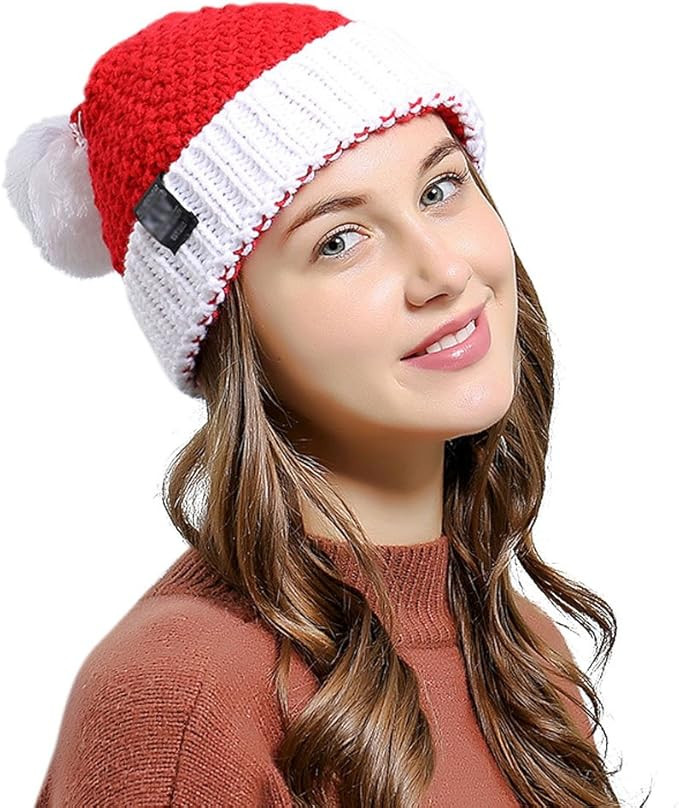 HINDAWI Winter Hats for Women & Men Slouchy Beanie Skull Caps Warm Snow Ski Knit Hat Cap | Amazon (US)