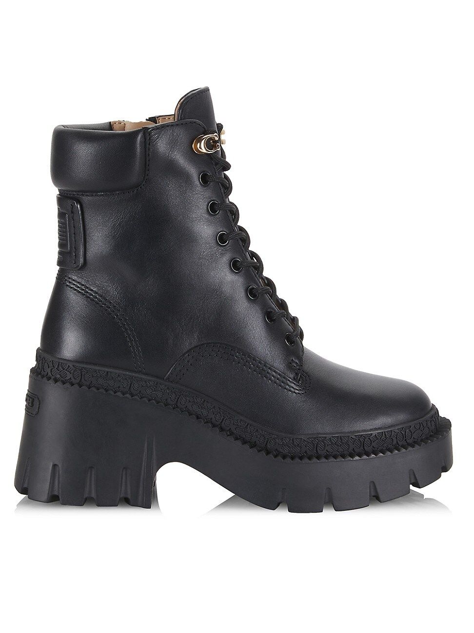 Women's Ainsley Leather Combat Boots - Black - Size 10 | Saks Fifth Avenue