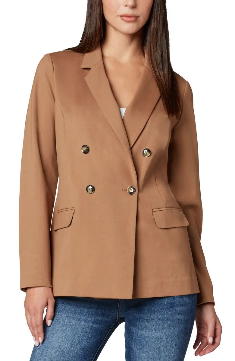 x Living in Yellow Becca Double Breasted Blazer | Nordstrom