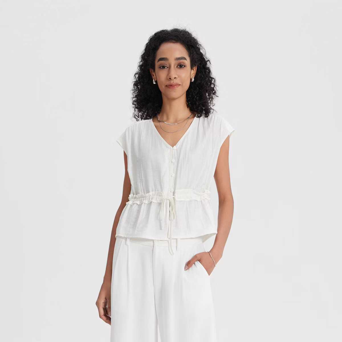 Women's Waist Detail Tank Top - A New Day™ | Target