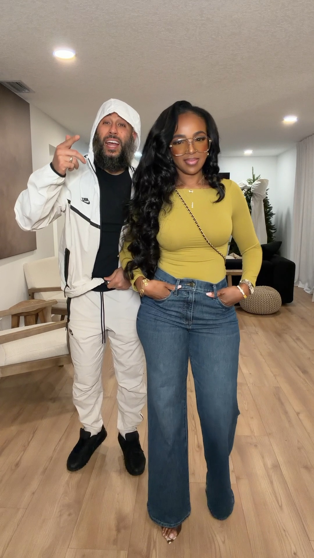 CASUAL FAMILY DATE NIGHT LOOK 💛  

Effortless but elevated — this mustard top paired with wide-leg denim is the perfect mix of bold color and relaxed confidence. The kind of look that feels just right for dinner out and good vibes all night.  

Perfect for casual date nights, weekend outings, or Thanksgiving dinner with friends.  

📏 Sizing: Top (small) | Jeans (size 4) | Heels (true to size).  

fall date night outfit, casual dinner look, denim outfit inspo, chic fall style, thanksgiving outfit ideas.  

Follow me on Instagram and YouTube @kirasfashionfinds

#LTKStyleTip #LTKFindsUnder50 #LTKFamily