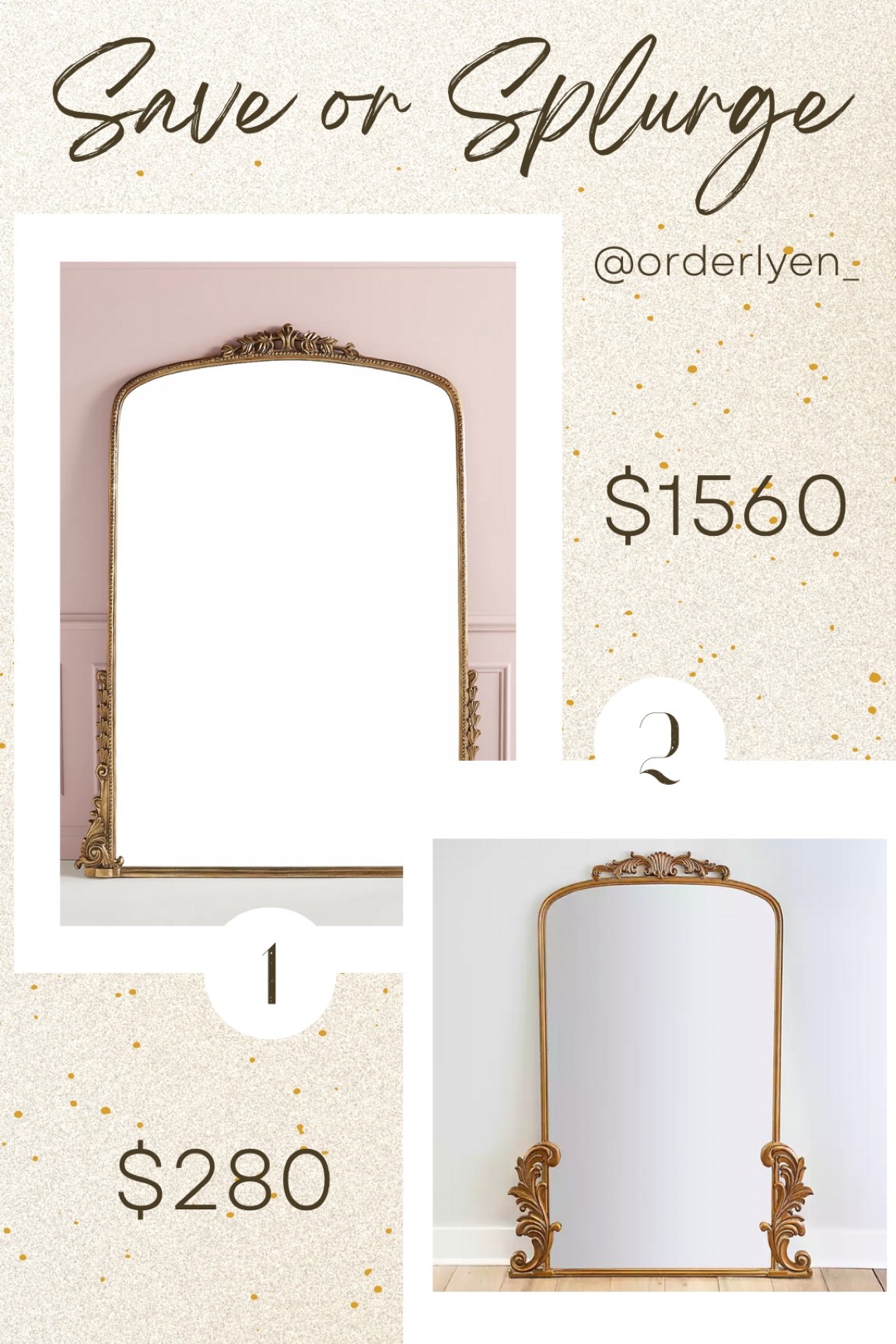 Anthropology Mirror Gold Vintage Mirror 

#LTKsalealert #LTKSeasonal #LTKhome