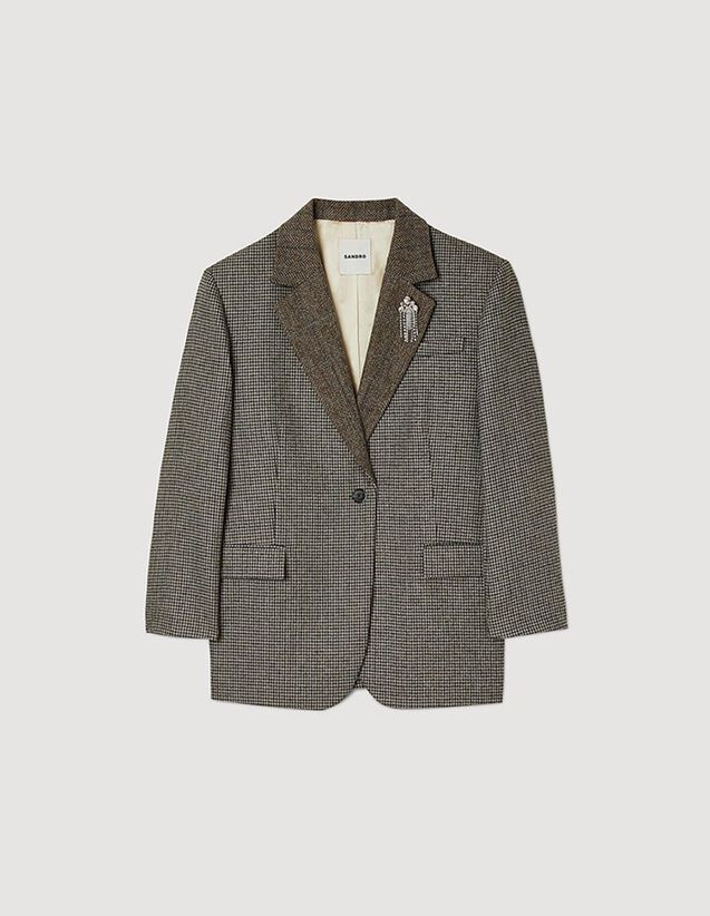 Houndstooth blazer | Sandro-Paris US