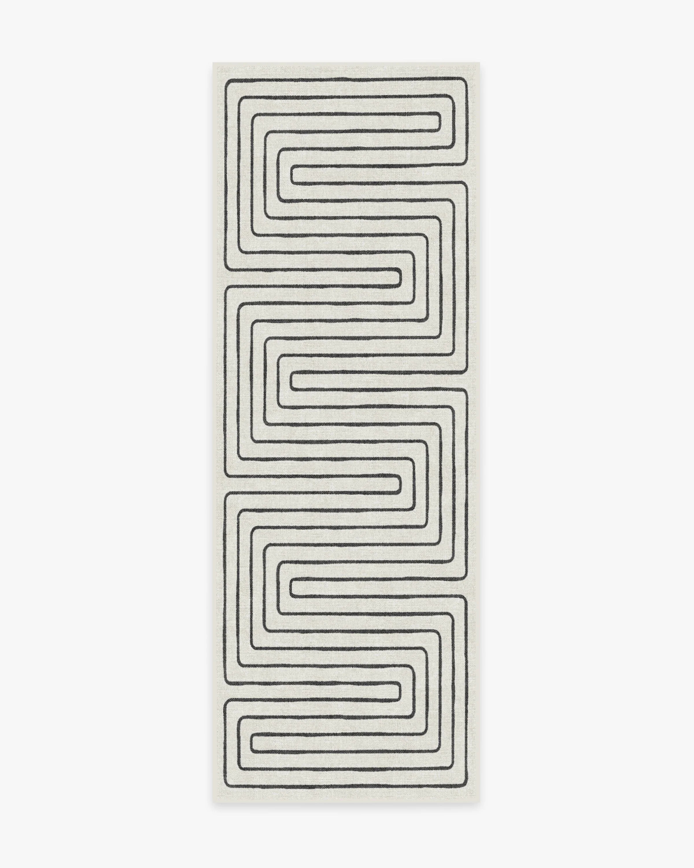 Jonathan Adler Labyrinth Black & Ivory Tufted Rug | Ruggable