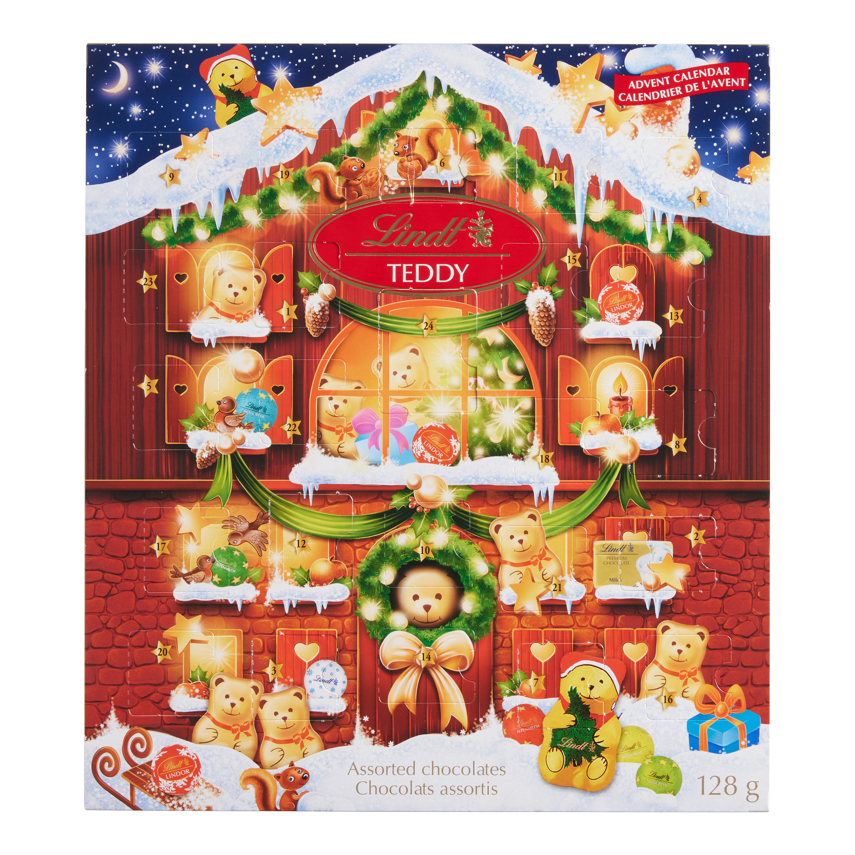 Lindt Milk Chocolate Teddy Bear Advent Calendar | World Market