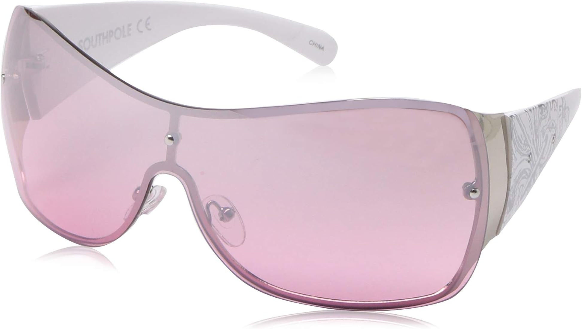 Southpole Women's 1024sp Metal Shield Uv400 Protective Rectangular Sunglasses. Cool Gifts for Her... | Amazon (US)