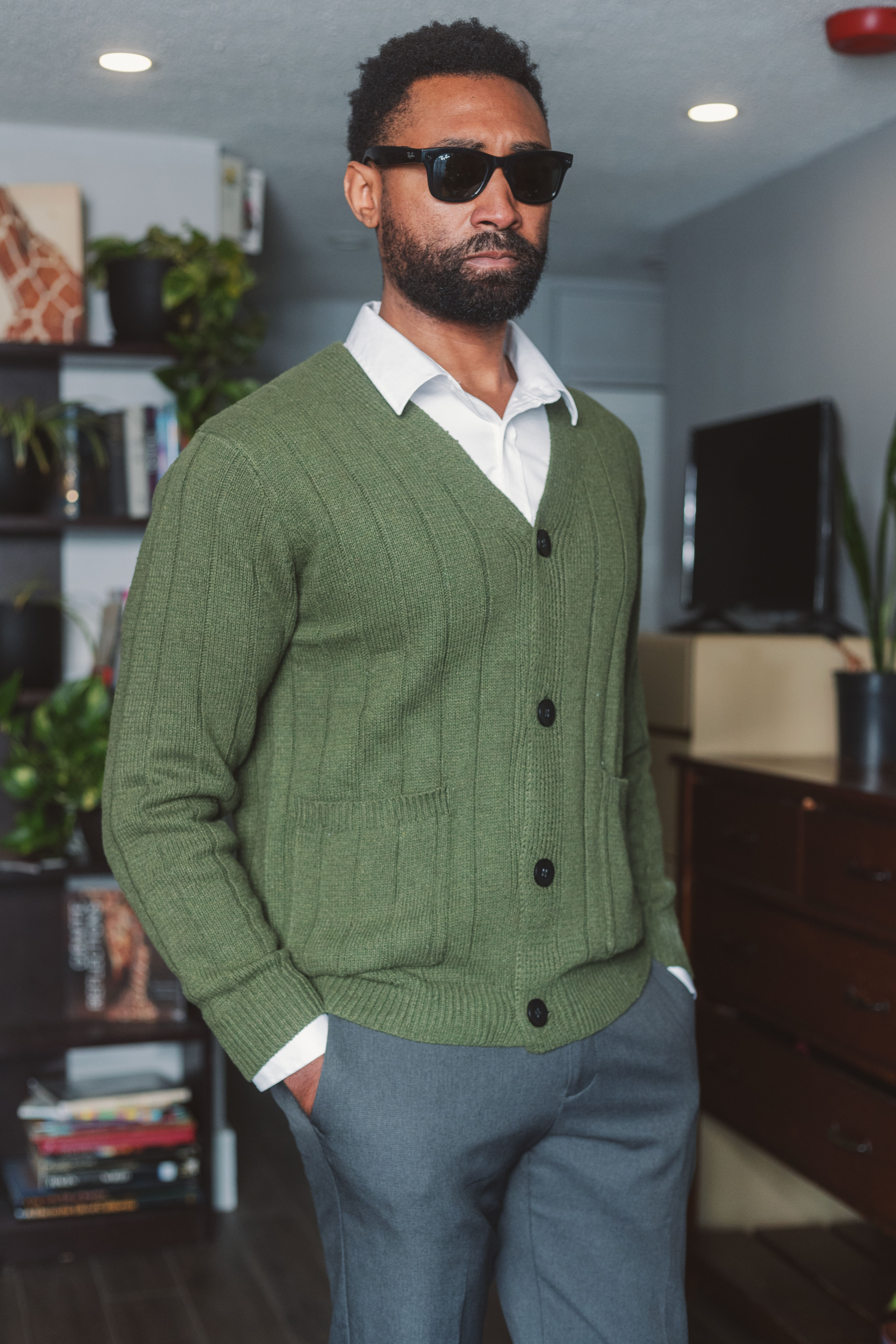 Mr. Rogers fashion inspo! A cardigan goes well for casual business attire.  

 #LTKWorkwear #LTKMens
