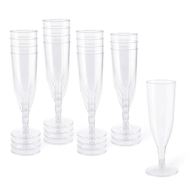 5oz. Plastic Champagne Flutes by Celebrate It™, 16ct. | Walmart (US)