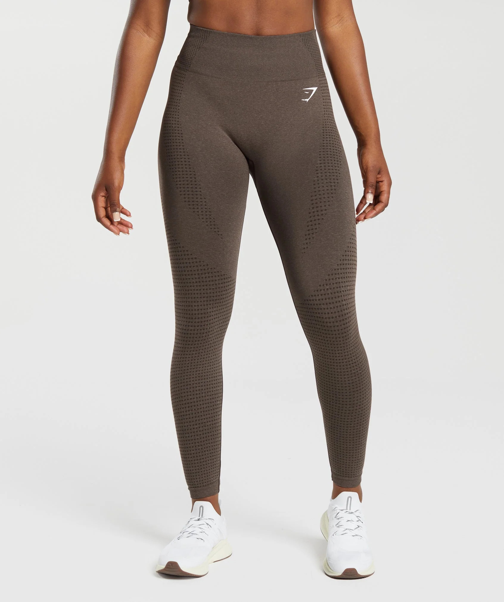 Vital Seamless 2.0 Leggings Brown Marl | Gymshark US