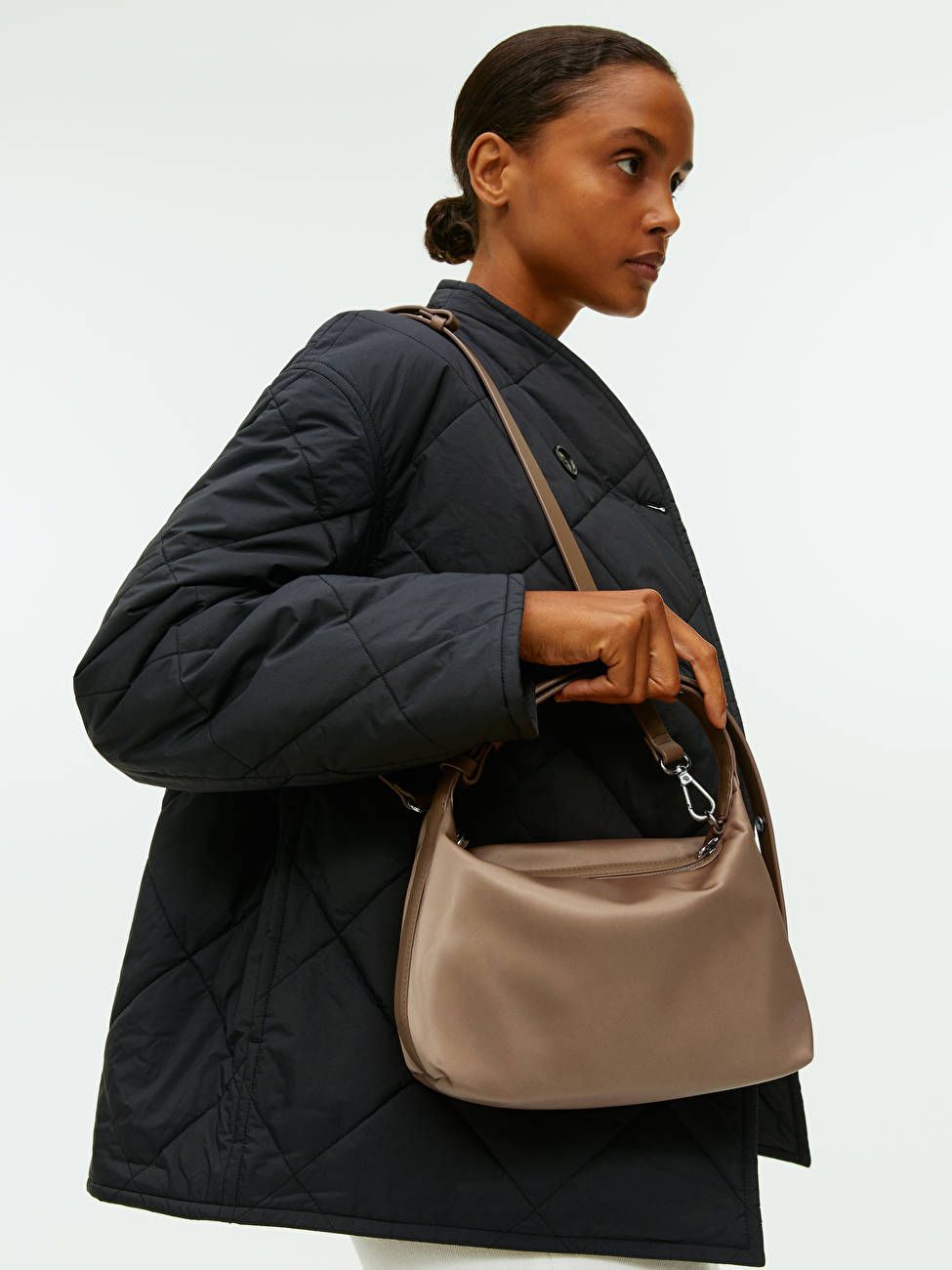 Leather-Detailed Crossbody Bag | ARKET