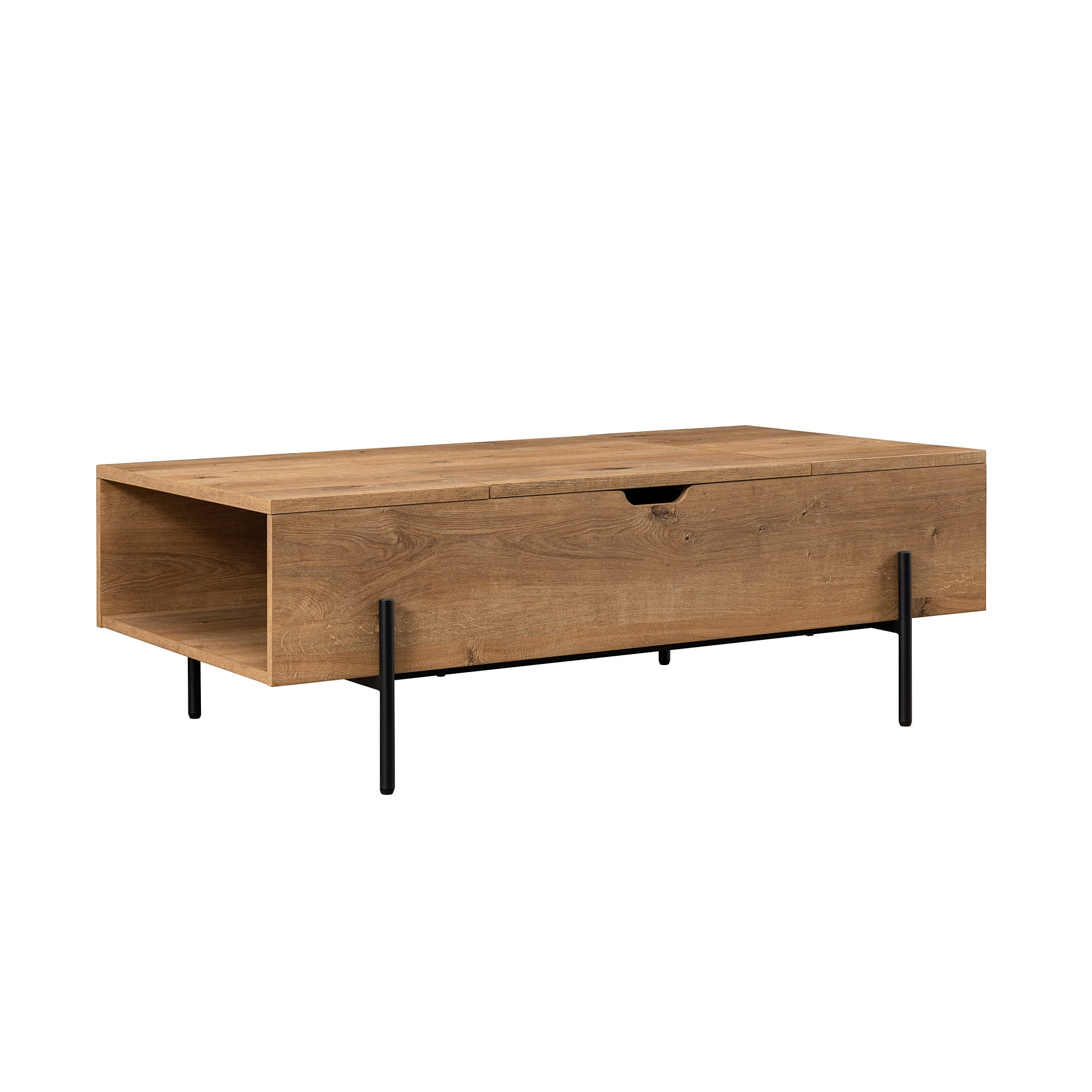 Gap Home 43" Modern Lift-Top Coffee Table with Side Storage, English Oak - Walmart.com | Walmart (US)