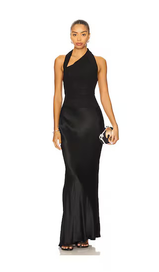 Ida Halter Maxi Dress in Black | Revolve Clothing (Global)