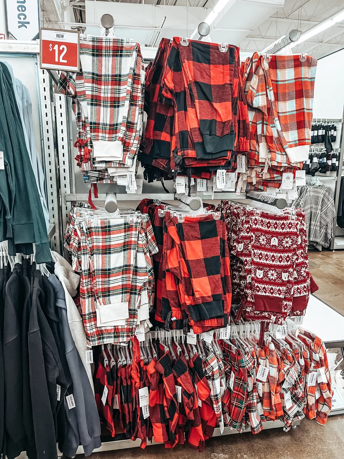 Old Navy Matching Flannel Pajama Set for Women Red Buffalo Plaid
