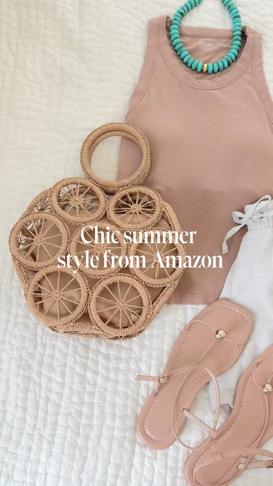 Amazon summer outfit. I have small in the built in bra tank and linen shorts.  Sandals true to size.

#LTKootd #LTKTravel #LTKmomlife