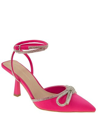 BCBGeneration Ildy Neoprene Rhinestone Embellished Bow Pumps | Dillard's | Dillard's