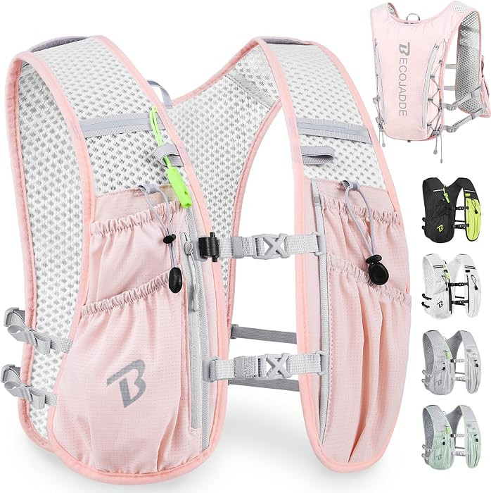 Running Vest for Women Men, 5L/6L Lightweight Hydration Backpack Running Pack for Marathon, Trail... | Amazon (US)