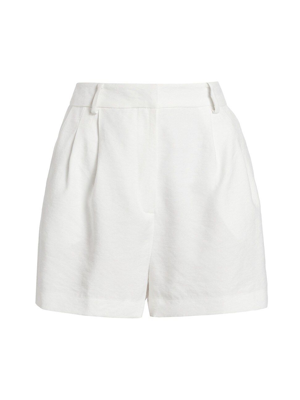 Women's Pleated-Front Shorts - Ivory - Size XS | Saks Fifth Avenue