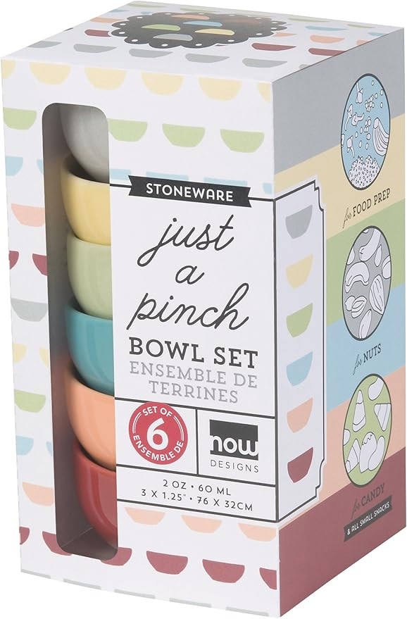 Now Designs Canyon Stoneware Pinch Bowl Set of 6 | Amazon (US)